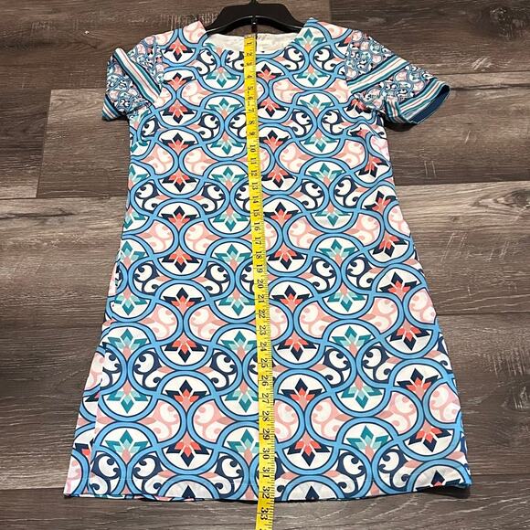 Molly Bracken Windmill Shift Dress in Multi Print, Size Small - Picture 5 of 9